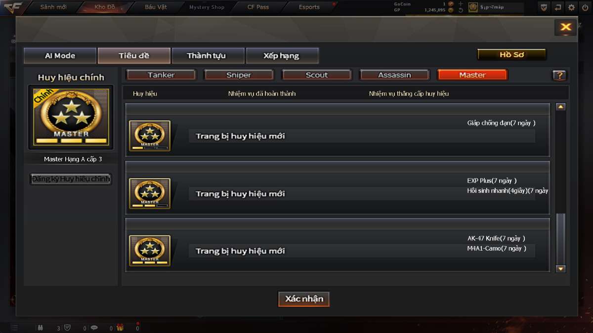 shop acc cf uy tin gia re